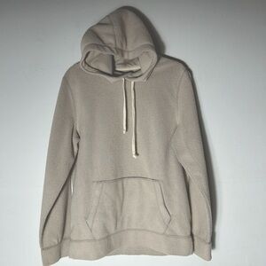 Abercrombie & Fitch Women's Size Small Fleece Hoodie Pullover Jacket Light Tan